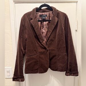 Calvin Klein Jeans Chocolate Brown Corduroy Blazer